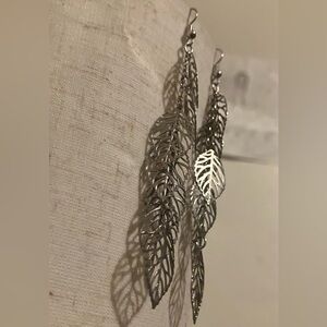 Nordstrom Silver Leaf Earrings